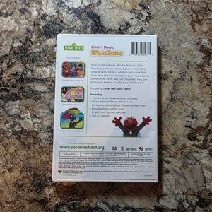 Sesame Street White DVD Case with Green Logo and Red Elmo